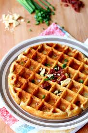 Plus, get weekly recipe updates straight to your inbox from kim's cravings. Savory Bacon And Cheese Waffles Kim S Cravings