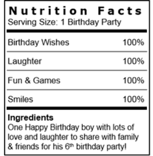 Chip Bag Birthday Nutrition Facts Label Template Home Decorating Ideas Life Hacks More Sheknows Diy Water Bottle Labels Diy Water Bottle Water Bottle Labels Template