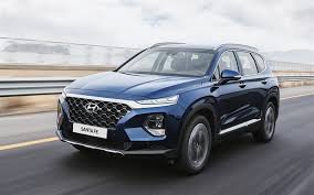 Download Wallpapers Hyundai Santa Fe 2019 4k Blue Luxury Suv New Blue Santa Fe Korean Cars Hyundai For Desktop Free Pictures For Desktop Free