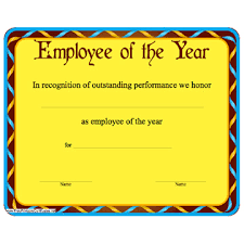 The employee of the year award is eyed by most of the employees in the company and treated with such awe. Printable Employee Of The Year Certificates