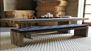 long kitchen table with bench youtube