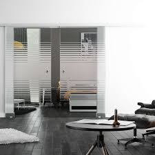 Glasschiebetur Levidor Softstop Soft Close 2 Flg Satiniert Design Dekor Glasschiebetur Innenglasturen Bauplan Haus