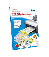As a rule of thumb, laser printers and toner based photocopiers are suitable for printing on labels of all types. Saco Self Adhesive Label 24 Label Per Page A4 100 Sheets Buy Online At Best Price In India Snapdeal