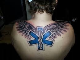 Star Of Life W Wings Ems Tattoos Life Tattoos Tattoos