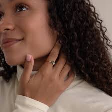 Open Toi et Moi Birthstone Ring by Caitlyn Minimalist * Custom Pear & Emerald Cut Anniversary Ring * Vintage Jewelry * Gift for Her * RM162