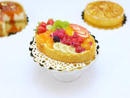 Tarte Aux Fruits Tutti Frutti French Fruit Tart Miniature Food In 12th Scale Miniature Food Fruit Tart Food