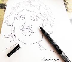 Keep the game moving along. Blind Contour Drawing Drawing Lessons For Kids Kinderart