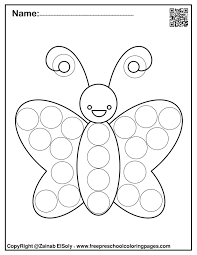 Take your imagination to a new realistic level! Set Of Spring Dot Marker Free Coloring Pages