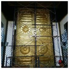 Ornamen Mihrab Pintu Ka Bah Masjid Nurul Iman Gudang Art Design Ornamen Tembaga Warna