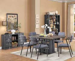 20c bronze ballerina/base £875 and victorian style breakfast. Acme 77900 02 7 Pc Cargo Container Antique Walnut Wood Gunmetal Metal Dining Table Set