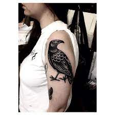 Good To See You Again Millie Intoyoutattoolondon Intoyoutattoolondon Black Bird Tattoo Trendy Tattoos Traditional Tattoo