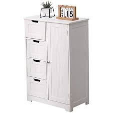 Eckschrank weiss entzuckend weis kleiner erstaunlich. Kleiner Schrank Mobelstuck Fur Bad Kuche Eingangsbereich Wohnzimmer Platzsparend 4 Schubladen 1 Turen Aus Holz 55 X 30 X 81 Cm Weiss Amazon De Kuche Haushalt Wohnen