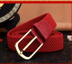 Red Belt Canvas Knitted Trousers Belt Female Belt Young Mens Needle Button Bridal Belts Belt Size Chart From Zyj808 27 09 Dhgate Com
