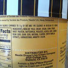 Scoop it up and stay healthy most people cannot live without ice cream. Edy S Light Ice Cream Classic Vanilla Calories Nutrition Analysis More Fooducate