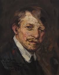 Bonhams : Joseph Raphael (1869-1950) A self-portrait 16 3/8 x 13in (Painted  in 1910. )