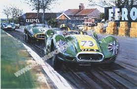 Ferrari formula 1 minis the art of transport. Archie And The Lister Jaguar Motorsport Art Collectors Limited Edition Print By Nicholas Watts