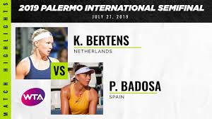 Paula badosa of spain poses with the winners trophy after defeating ana konjuh of croatia in the belgrade ladies open women's final at novak tennis. Kiki Bertens Vs Paula Badosa 2019 Palermo Ladies Open Semifinal Wta Highlights Youtube
