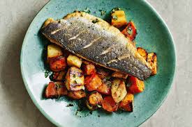 Very good 4.9/5 (7 ratings). Pan Fried Sea Bass With Miso Lemon And Thyme Glazed Roasted Vegetables Recipe Recipe Epicurious