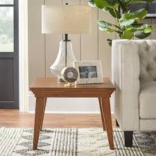 Standing on two solid oak legs making a stunning original centre piece for. August Grove Engelbert Solid Wood End Table Reviews Wayfair