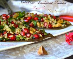 Salade De Boulgour Quinoa Grenade Et Fruits Secs Salade Boulgour Boulgour Et Fruits Secs