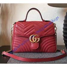 Gucci Gg Marmont Small Red Top Handle Bag Gucci Gg Marmont Small Top Handle Bag Gucci Gg Marmont