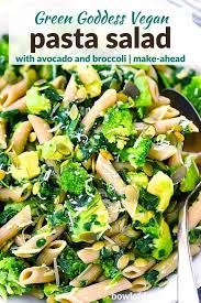 Green Goddess Pasta Salad With Avocado And Broccoli Bowl Of Delicious Recipe Best Pasta Recipes Yummy Pasta Recipes Pasta Recipes