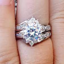 925 Sterling Silver Wedding Set Cz Ladies Engagement Ring Size 4 12 Bridal New Sterling Silver Wedding Sets Wedding Ring Sets Engagement Rings Bridal Sets