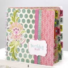 Birthday Calendar Diy Birthday Book Birthday Calendar Mini Scrapbook Albums