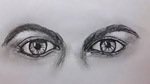 Usually, this oval is a bit taller than it is wide. How To Draw An Angry Eyes Step By Step For Beginners Pencil Sketch Youtube