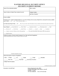 Security Officer Incident Report Samples For 2021 Printable And Downloadable Cust