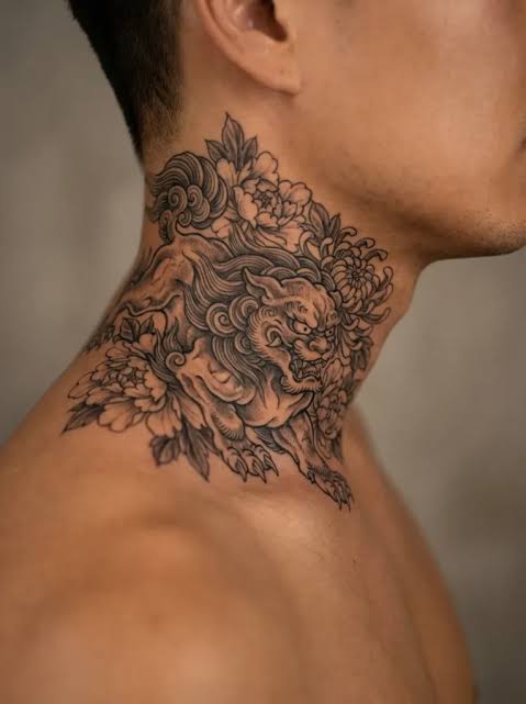 22 Japanese Neck Tattoo Ideas for Men & Women