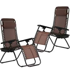 With a woven mesh seat and backrest, this outdoor lounge chair. Fdw Zero Gravity Chairs Set Of 2 With Pillow And Cup Holder Patio Outdoor Adjustable Dining Reclining Folding Chairs For Deck Patio Beach Yard Brown Amazon Com Au Home