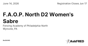 F.A.O.P. North D2 Women's Sabre