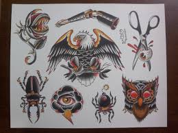 Oddities Traditional Tattoo Flash Sheet Traditional Tattoo Flash Tattoo Flash Sheet Traditional Tattoo