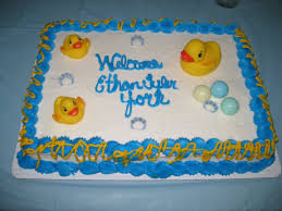 The York Family Baby Shower Sheet Cakes Rubber Ducky Cake Baby Shower Duck