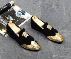 Men Top Designer Bullock Carve Patterns Gold Silver Casual Shoes Male Homecoming Dress Wedding Prom Sapato Social P Casual Shoes Women Casual Shoes Party Shoes