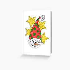 Happy Star Snowman Greeting Card By Missmann In 2020 Greeting Cards Greetings Art Prints