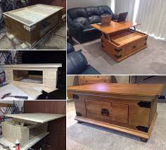 This lift top coffee table is a fun woodworking projects that. How To Diy Coffee Table Lift Top Upgrade