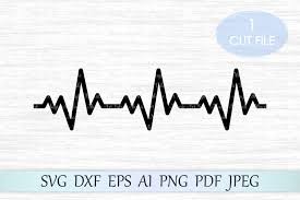Download Heartbeat Svg Heartbeat Cut File Heartbeat Line Svg File By Magicartlab Thehungryjpeg Com