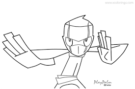 There's gonna be a part 2 to this and i might actually color it if i have time. Randy Cunningham Coloring Pages Ninja Xcolorings Com