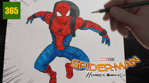 Coloriage de heros spiderman 34 retrouve spiderman dans lun de ses incroyables aventures dans ce coloriage gratuit. Comment Dessiner Spiderman Homecoming Youtube