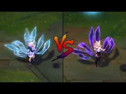 Kda All Out Ahri Vs Kda Ahri Skin Comparison Spotlight Youtube