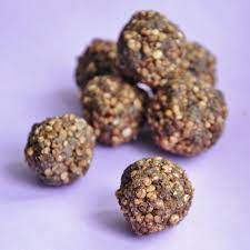 Puffed Quinoa Protein Balls Vegan Family Recipes Puffed Quinoa Protein Ball Protein Powder Recipes