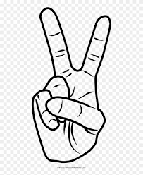 Black and white peace sign hand. Peace Coloring Page Peace Sign Stickers Hd Png Download 1000x1000 3099074 Pngfind