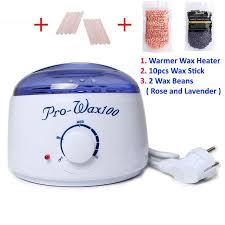 Package With Warmer Wax Heater 10pcs Wax Stick Wax Beans Rose And Lavender Wax Bean Pearl Wax Wax Warmer Kit