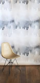 Foyer Wallcovering Tidal Wallpaper Watercolor Wallpaper Decor House Design