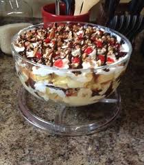 Pin By Phyllis Dumont Blagg On Recipes Punch Bowl Cake Recipe Banana Pudding Punch Bowl Cake
