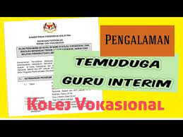 Pengambilan guru interim mata pelajaran bahasa melayu, bahasa inggeris, sejarah, pendidikan jasmani dan kesihatan serta reka bentuk dan teknologi di kementerian. Pengalaman Temuduga Guru Interim Kolej Vokasional Youtube