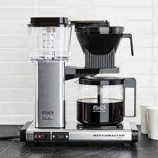 This coffee brewer are assembled and manufactured by hand and they tested it in live circumstances individually. Moccamaster 10 Cup Polished Silver Coffee Maker Reviews Crate And Barrel