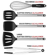Maybe you would like to learn more about one of these? Kitchen Cooking Utensils Set Best 10 Pcs Tools For Nonstick Cookware Silicone And Stainless Steel Serving Tong Spoon Spatula Pasta Server Ladle Whisk Skimmer Easy Ethnic Recipes